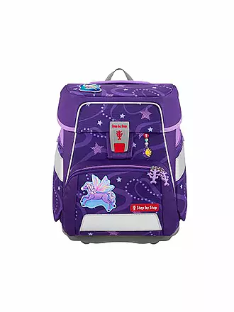 STEP BY STEP | Set de mochila escolar Space Monter Truck Rocky de 5 piezas | lila